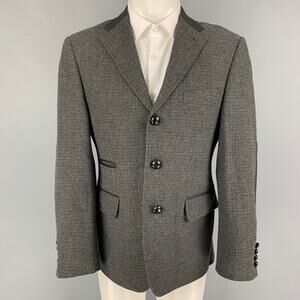SELFMADE Size M Grey Black Houndstooth Sport Coat